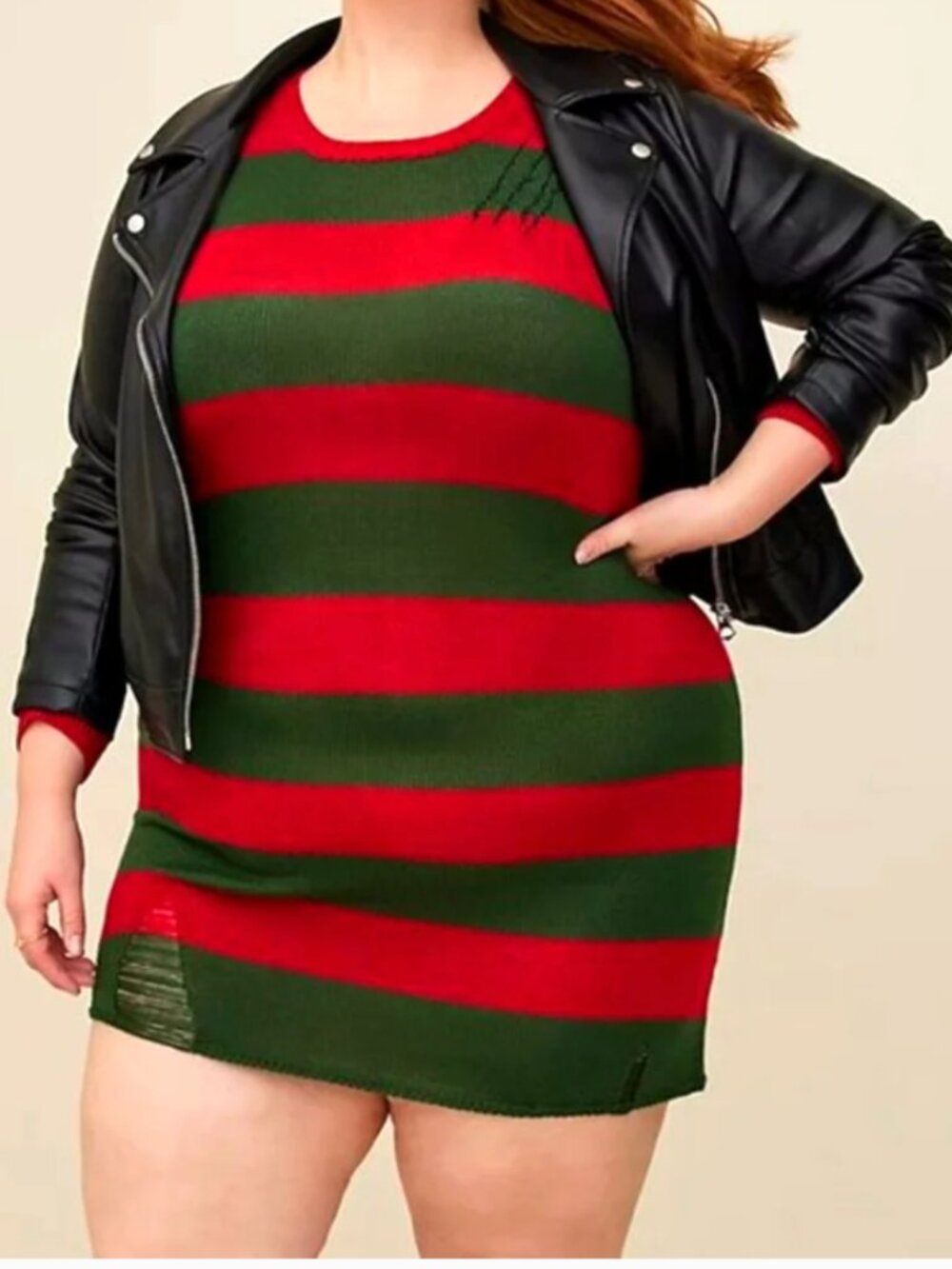 Torrid Nightmare on Elm Street Freddy Krueger Costume Dress Size 2 Plus Hallowee